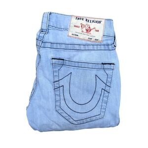 True Religion Jeans Size 27 ROCCO Relaxed Skinny Blue